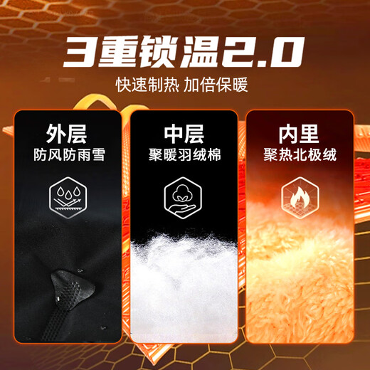 Jeanswest winter cotton coat for men, water-repellent, windproof, cold-resistant and warm, men's jacket, boys' velvet thickened cotton coat