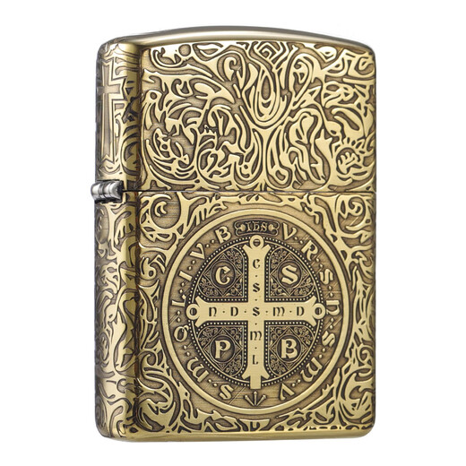 
ZIPPO original genuine lighter armor brass five-sided carving evil spirit elegy custom gift gift brass routine Constantine stand-alone DY9902D