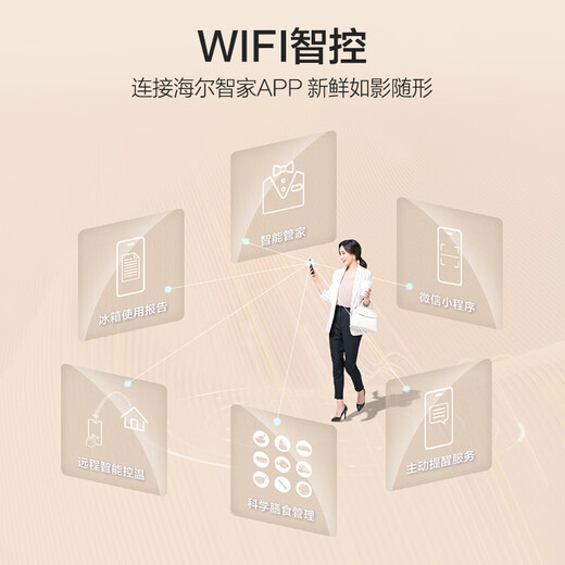 Haier (Haier) Little Red Flower - Blooming Edition 500 liters 594mm professional ultra-thin cross T-shaped four-door first-class energy efficiency household refrigerator BCD-500WGHTDEDWVU1 20% national subsidy