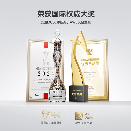 Yasuo Gift Box Model High Speed ​​Hair Dryer Hollow Household Plasma Hair Care High Power Bladeless Hair Dryer Birthday Gift Christmas Gift for Girlfriend F9 Star Gray Shipped from 7 warehouses across the country