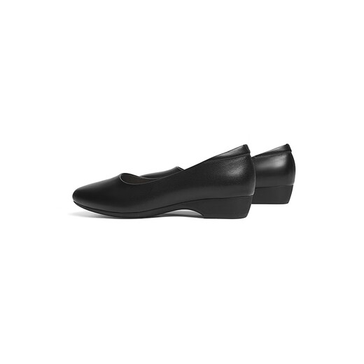 Red Dragonfly Leap Month Women's Singles Shoes 25 Spring Women's Shoes Black Thick Heel Commuter Small Leather Shoes Work Shoes WJB15816 Black 39