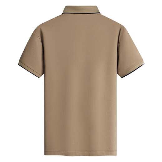 
Dancing with Wolves [7A Antibacterial] Summer Business Commuter Cool Breathable Men's Short Sleeve POLO Shirt 701 Khaki 180