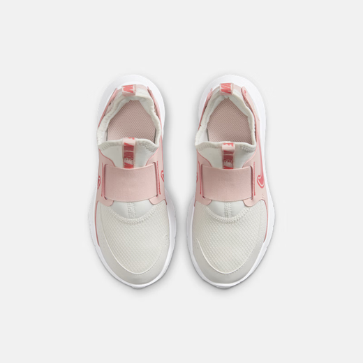耐克（NIKE）海外官方男女童FLEXRUNNER3幼童易穿脱运动鞋春季FN1449 104山峰白/神秘焰火色/回声粉 26 (脚长约15CM)