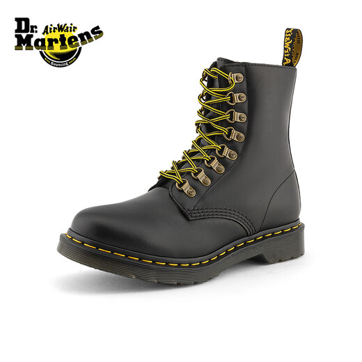 Martin (Dr.Martens) 1460 hommes et femmes Pascal confortables et polyvalentes plus en velours chaud 8-hole-fille martin bottes noir 36
