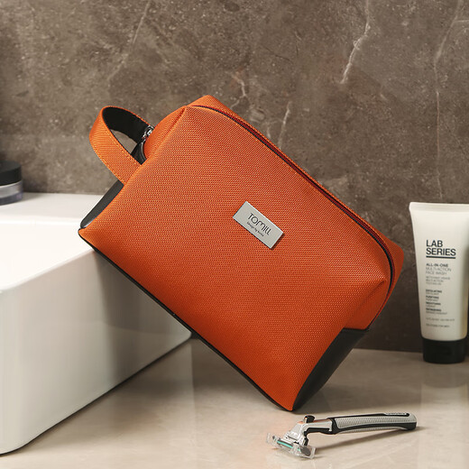 ToMill Toiletries Bag Men's Travel Toiletries Storage Bag Business Waterproof Travel Portable Bath Bag Large Capacity Gentleman-Navy Blue
