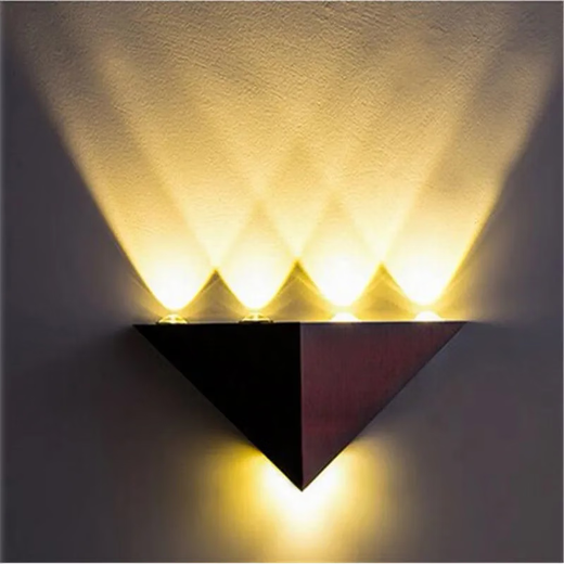 Micro LED wall lamp modern simple creative corridor aisle bar club KTV background wall decoration colorful color-changing light 5W warm light high-brightness model