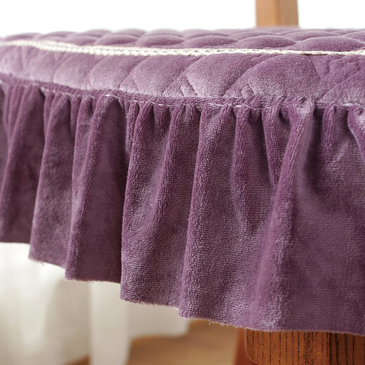 Frangomu cushion home dining chair cushion chair butt cushion winter thickened non-slip European dining table and chair cushion stool cover seat cushion Nimilan-coffee 43X45cm universal size single piece