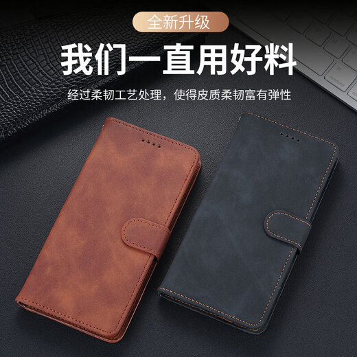 Mr.GJ eignet sich für Apple 16pro Mobiltelefone Case Flip A3294 Lederhülle Voll-inklusive Anti-Fall-Retro-High-End-Flip-Leder-Hülle Anti-Fingerabdruck-Shell-Business-Stil Apple 16pro Karochi Leder-RuUang Blue Blue