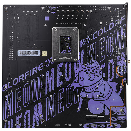 COLORFIRE 主板CPU套装 B760M-MEOW WIFI D5暗影紫+英特尔(Intel) i5-14600KF CPU 主板+CPU套装