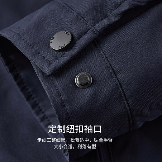 Shanshan [Three-Proof Fabric] Executive Jacket Lapel Jacket Men's Business Windproof and Rainproof Commuting Anti-wrinkle and Wear-Resistant Men's Clothing