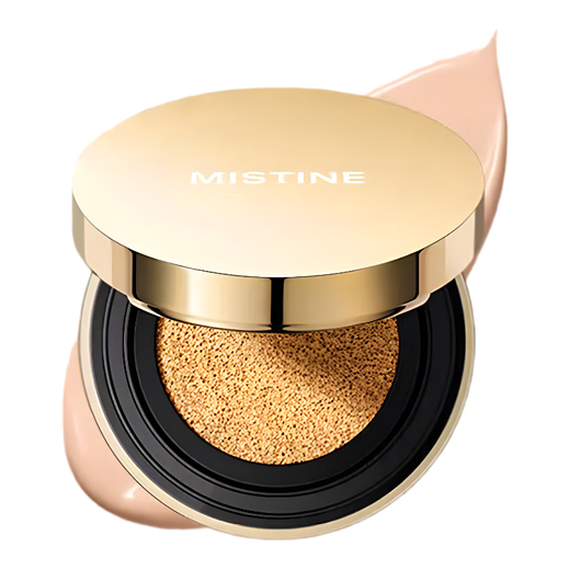Mistine Gold Sponge Cushion Liquid Foundation comes with a replacement pack of LF110 (the outer box is slightly defective, please do not take photos if you mind)