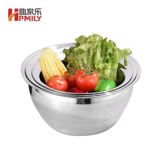 Jiale thickened stainless steel oil basin without tape cover, oil drum, expanded oil cylinder, seasoning basin, hotel kitchen multi-purpose cooking basin, 9 inches with lid