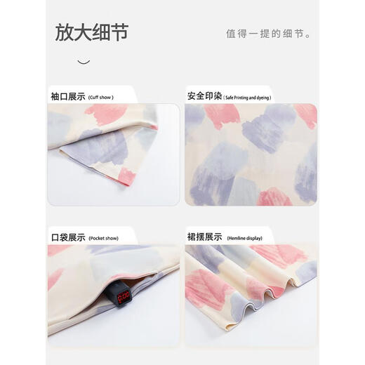 莫代尔带胸垫睡裙女款夏季纯棉短袖过膝中长款可外穿睡衣女生居家服套装 723 自带胸垫 宽松休闲 M 80100斤