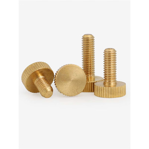
Ice-energy brass hand-tight screw copper knurled large flat head hand-tight screw large round head hand-tight adjusting screw GB835 M3*4 (head diameter 9 thick 3) (10 pieces)