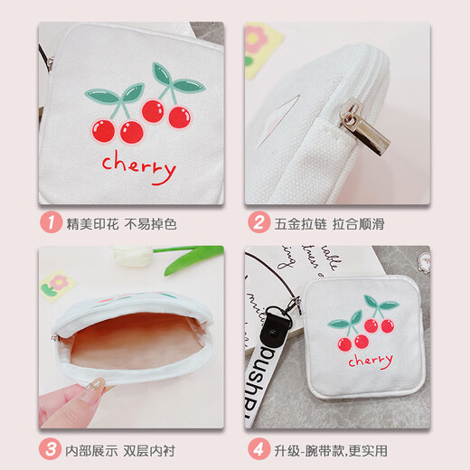 Yufan Coin Wallet Wallet Women's Short Card Bag Mini Student Aunt Scarf Storage Bag Simple Japanese Coin Clothing Bag Small Bag White Girl and Dog