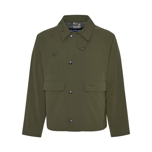 Barbour OS Spey Lightweight Unisex Rainproof Loose Jacket Fern Green M (38)