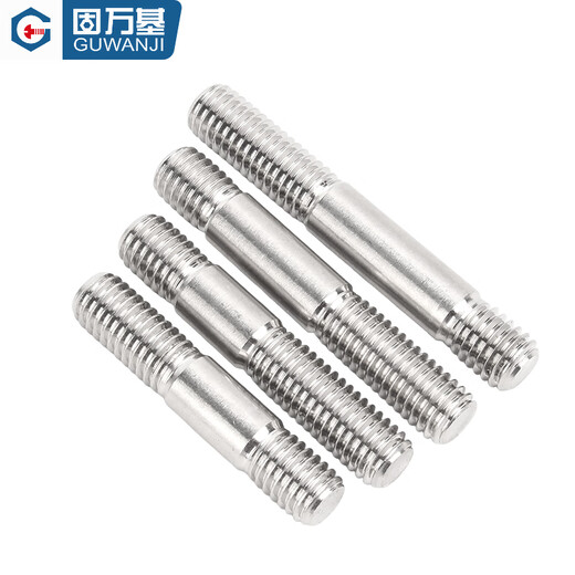 Guwanji GB898 unequal length double-headed bolts 304 stainless steel thick rod double-headed screws two-headed screws M5M6M8-M20 M6x30 (5 pieces)