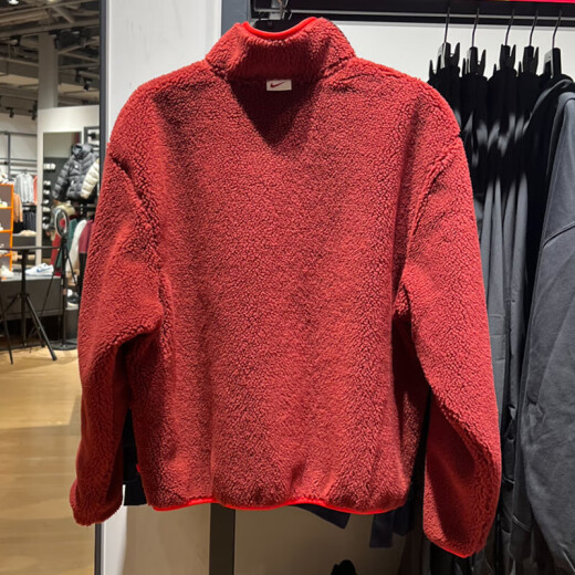 Nike (Nike) Chaqueta Hombres 2025 Summer Nuevo Sportswear Fleece Coble de collar Collar Collar FZ6194-126 FZ6194-677 Rojo Año Nuevo Modelo XL