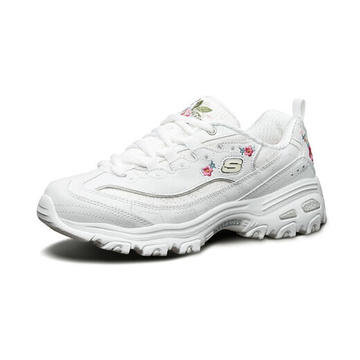 
SKECHERS women's shoes sneakers embroidered panda shoes fashion retro versatile dad shoes thick sole heightened casual shoes 11977