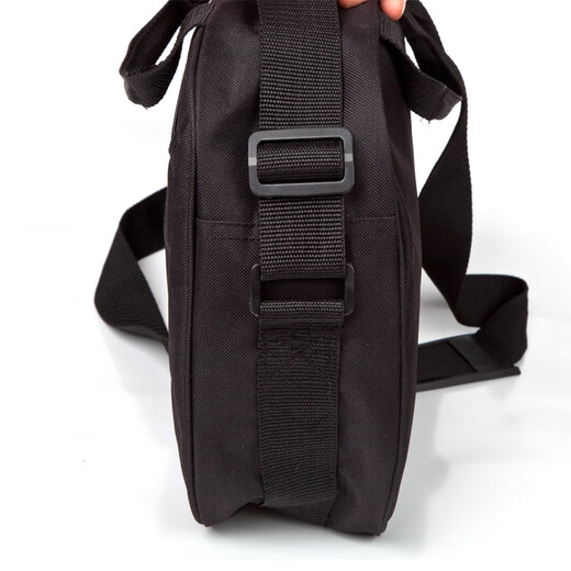 FASITE small shoulder crossbody tool bag computer repair bag canvas wear-resistant multi-functional thickened canvas electrician bag black