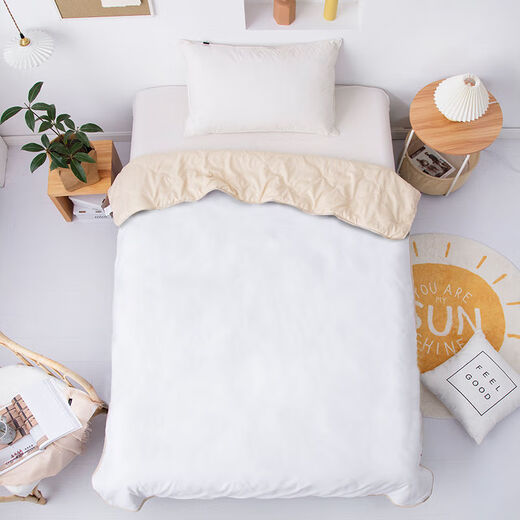OLOEY cartoon cute summer quilt student dormitory single summer air conditioning thin quilt home children summer cool quilt pure white children summer quilt 110*150cm