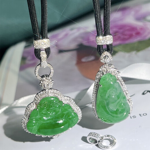 Xuecong 18k gold high cargo rope inlaid with diamonds double insurance detachable tail cap gold buckle jade pendant lanyard multi-functional buckle 18k rose gold without universal buckle + adjustable and detachable