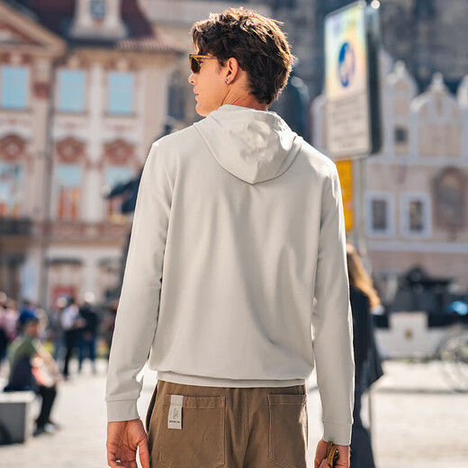 Mr. Bu Bu’s thin base sweatshirt for men casual hooded men’s inner top 2025 new product KT15763 Bronze 2XL (185)