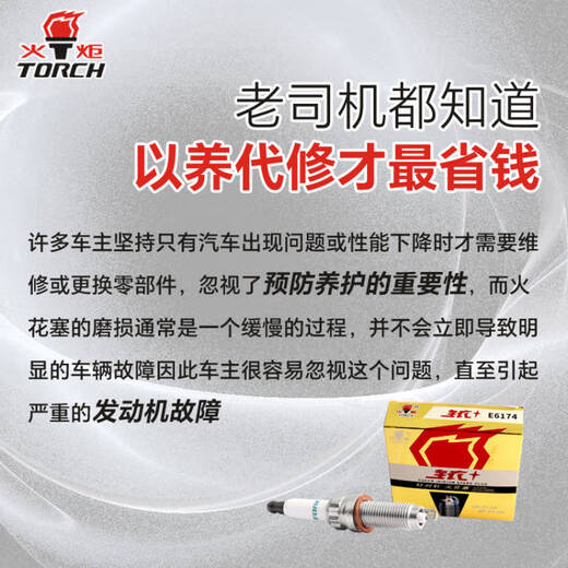 Torch-targeted double iridium spark plug E6173 single-pin Mercedes-Benz Babos S300350400500