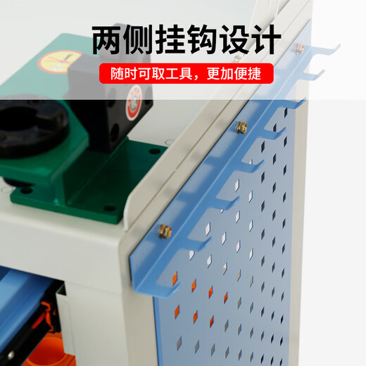 XMSJCNC machining center heavy-duty workbench BT40BT50 bench tool handle rack HSK tool cabinet tool disassembly table E8T0CNC bench bench gray orange fixed