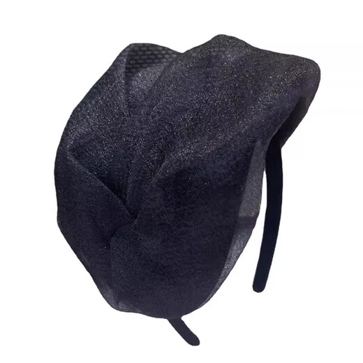 Bai Shilin high-end French fashion women's half-hat headband for women breathable white hair cover artifact going out women's high-end headband headwear black