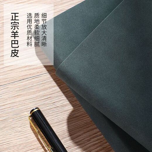 复古笔记本子文艺精致空白内页a5办公加厚记事本简约ins风大学生个性创意手绘画画软皮本子定制可印lo 684/墨绿-空白内页