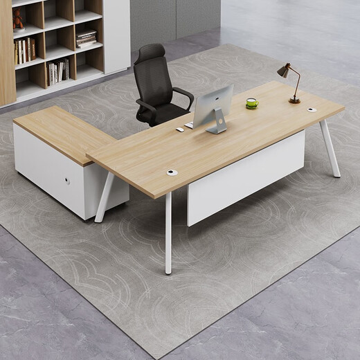 Table Xiaobai boss table office desk and chair combination simple modern long table president table supervisor manager table executive desk office desk 1.6 meters boss table