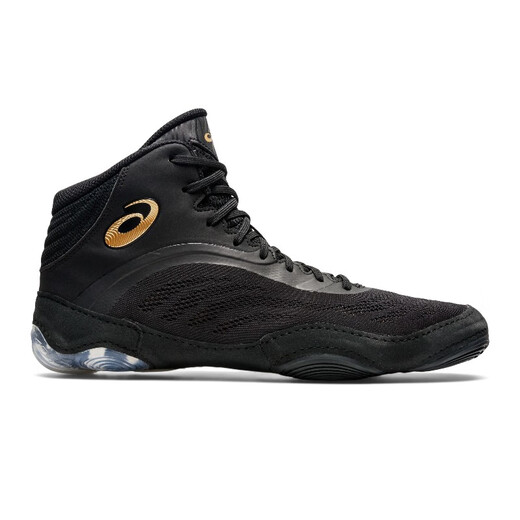 ASICS SPLIT ELITE Professional Wrestling Shoes Indoor Fitness Weightlifting Fighting Deadlift Shoes Gym Black Gold 1081A050-002 42 US9H(267.5)