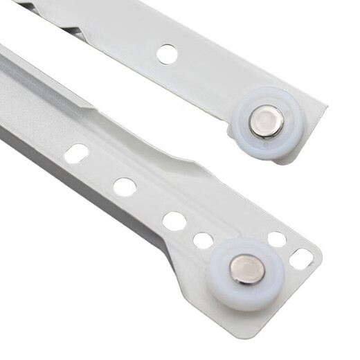 Jingulao KCAA-695 Sound Gleitschiene Roller Zweifache Büroschreiberschublade Tastaturpalette Zwei-Abschnitten-Schienenschienenwandschrank Gleitschiene 14 Zoll (2 Paare und 4 Stücke)
