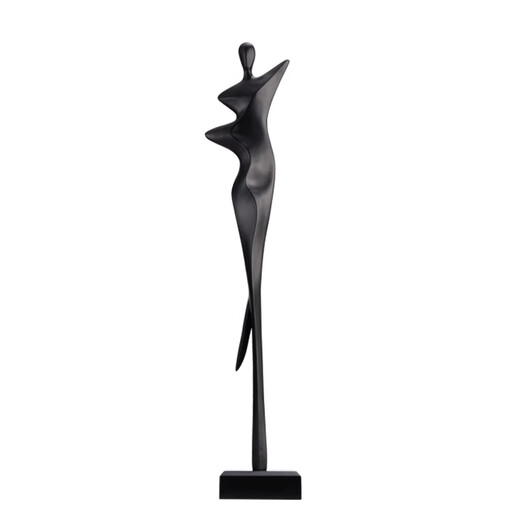 Bai Decoration Modern Simple Abstract Figure Sculpture Ornaments Entrance Alcove Corridor Model Room Living Room Art Decoration Slim Champagne Gold