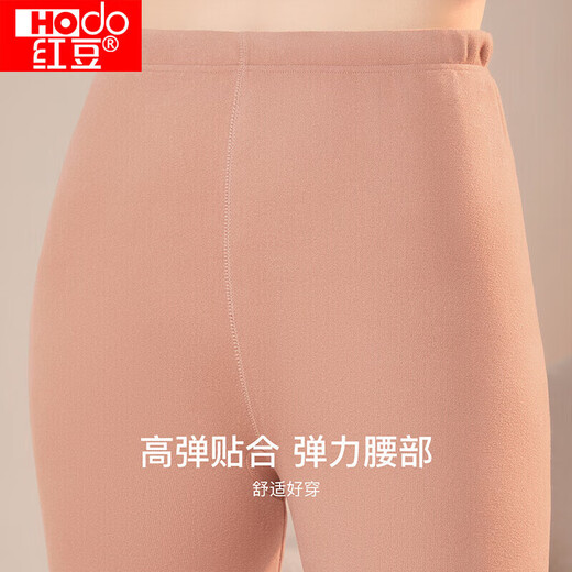红豆保暖内衣女羊毛加绒加厚抗菌磨毛中高领中老年防寒套装
