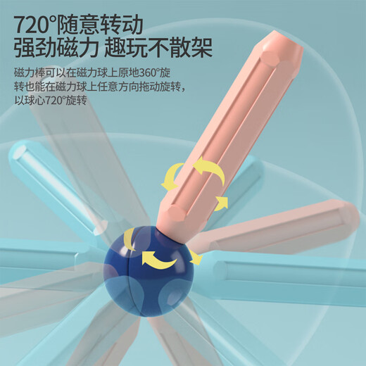 布鲁奇磁力棒儿童玩具男孩3-6岁磁力积木益智玩具男孩磁力片玩具1-3岁