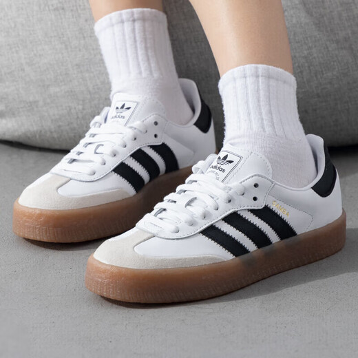 阿迪达斯（adidas）官网官方 三叶草女鞋板鞋 德训鞋T头鞋休闲鞋子低帮小白鞋运动鞋 JI1349/店长推荐 36