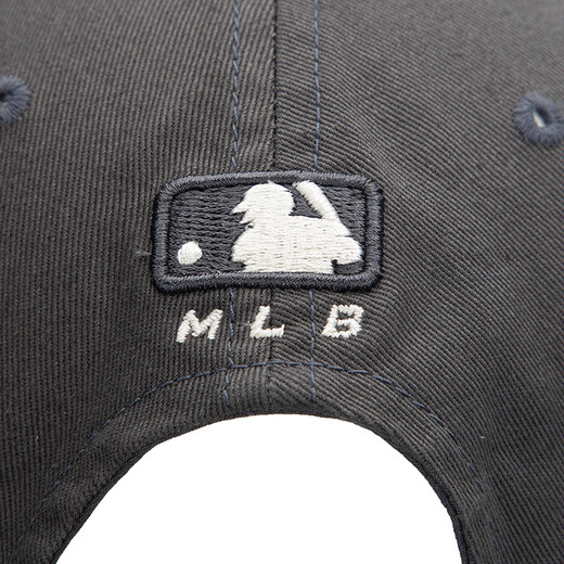 美职棒（MLB）官网韩版棒球帽男女同款帽子休闲运动基础款刺绣鸭舌帽生日礼物 洛杉矶道奇队/炭灰色 均码 F