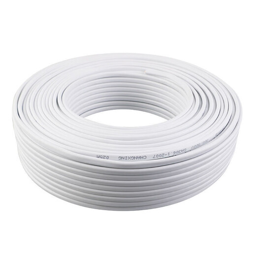 Ligne parallèle fil blanc à 2 conducteurs, fil carré de 2.5, 1.5 4 6, fil gainé carré, norme nationale blanche, 2 cœurs, 2.5 carrés, 100 mètres, 3500w