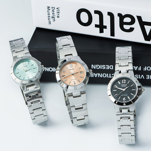 卡西欧（CASIO）复古简约休闲百搭防水指针都市学生女表LTP-1177A-1A 3A 石英表 LTP-1391D-7A