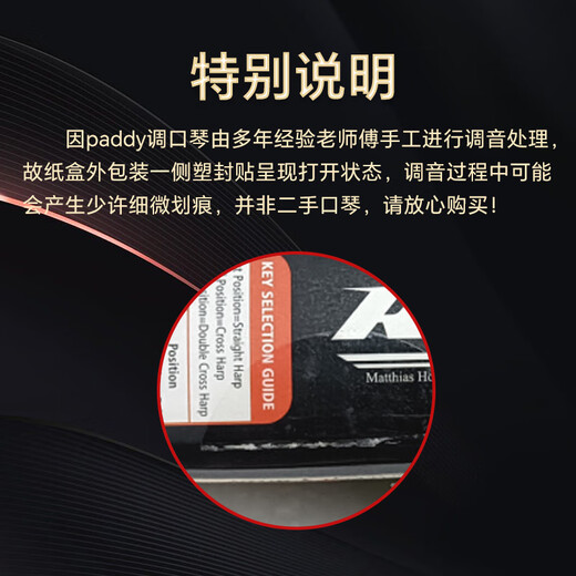 HOHNER口琴和来进口SP20布鲁斯PADDY调音10十孔口琴成人初学通用