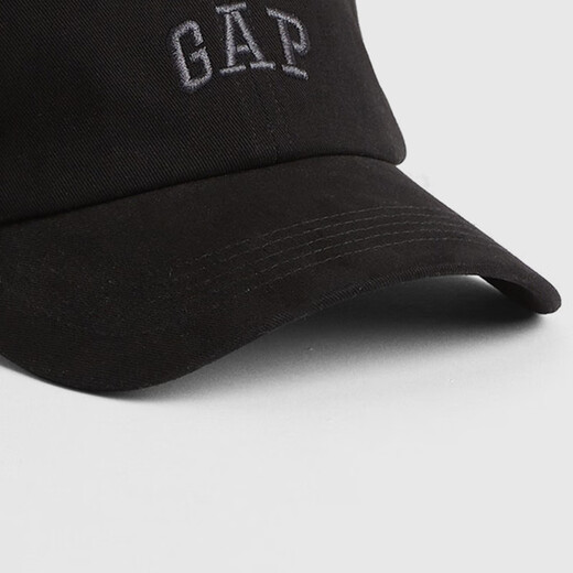 Gap Men's Clothing 2025 Frühling Neues Sticklogo Pure Cotton Baseball Cap American Baseball Cap American Version 603133 Schwarz All Size