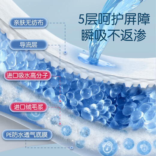 安可新婴儿T型尿片三角巾一次性新生儿尿布隔尿垫巾防水纸尿片 绑带款M码-80片(适用4-7.5kg)