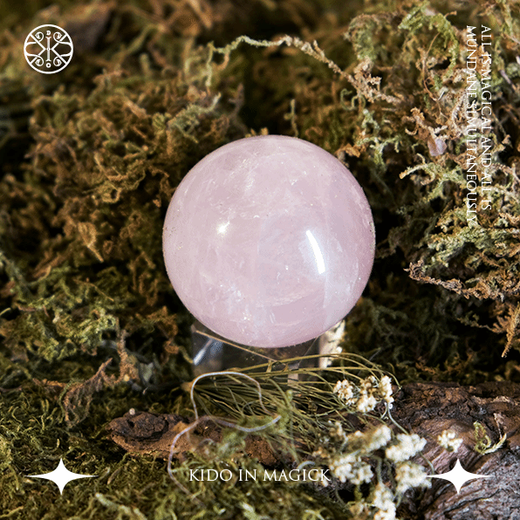 KIK Natural Pink Crystal Ball White Crystal Ball Meditation Yoga Office Raw Stone Living Room Ornament Spherical Base Gift Follow Moments Kik9922 to grab new products