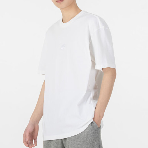 耐克（NIKE）短袖T恤男士2025夏季新款半袖运动服针织透气圆领上衣DO7393-725 纯棉DO7393-100 黑白标版本随机 L 建议体重130-150斤