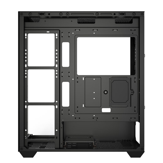 影驰极光3海景房电脑机箱黑色（无立柱全视版/兼容E-ATX/支持360水冷/快拆侧板/可装40系长显卡）