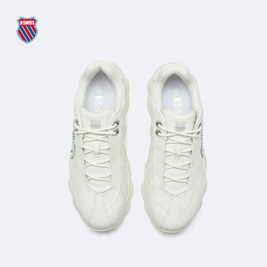 Kswiss Casual Schuhe für Männer und Frauen Frühling neuer Retro atmungsaktives Paar Komfort Sneakers 9276-US 215 Tofu Weiß/Traum Silber 36