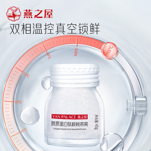 燕之屋鲜炖燕窝1.75g投料源头直发孕妇燕窝胶原蛋白燕窝45g×84瓶季套餐