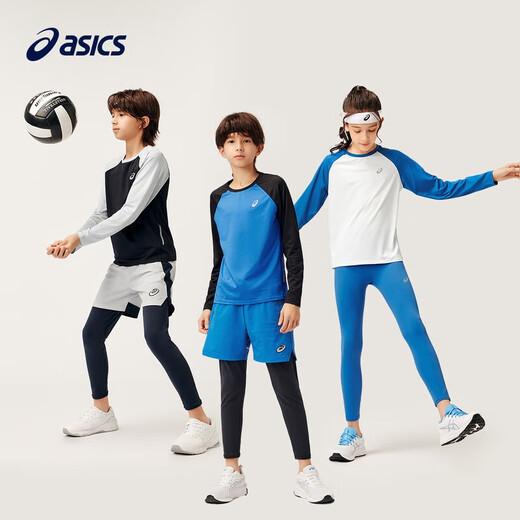 ASICS Children's Clothing 2024 Autumn Boys and Girls Sports and Leisure Quick-Drying and Versatile Knitted T-Shirt 333241003058
